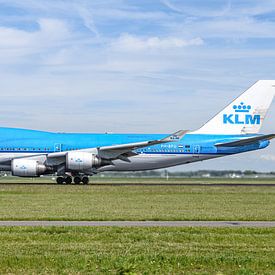 KLM Boeing 747-400M passenger and cargo aircraft. by Jaap van den Berg