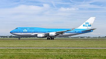 KLM Boeing 747-400M passagiers- en vrachtvliegtuig.
