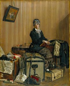 Antonio Mancini - Adieu Paris (The Customs)