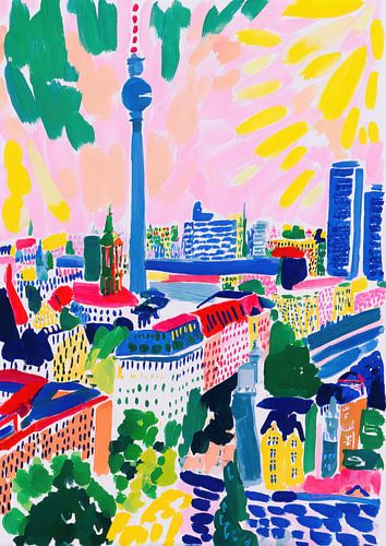 Berlin Matisse Style Colourful