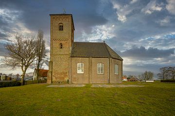 L'église dans le polder sur Peter Bartelings