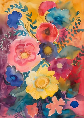 Aquarel Bloemen Nr. 8