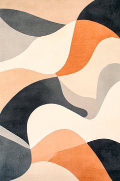 Farbige Wellenmuster von Poster Art Shop