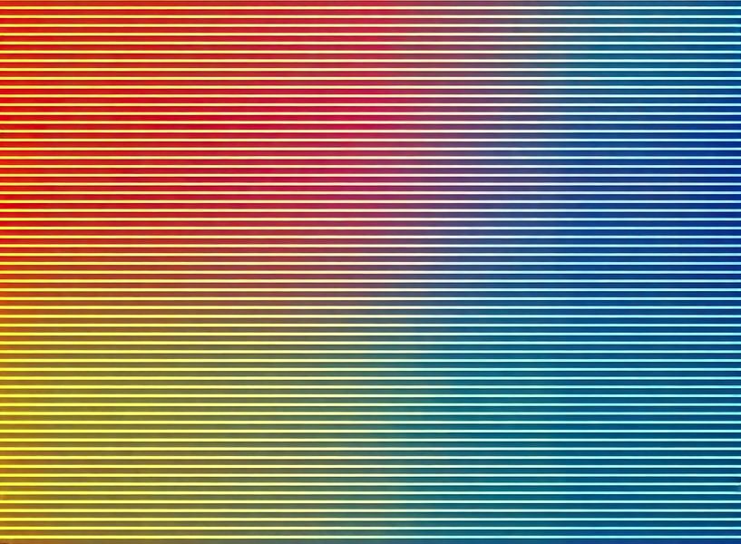 Colour gradient | Red to Blue Stripes by Modern Collection
