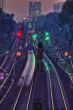 Railway to Hamburg by Marc Heiligenstein