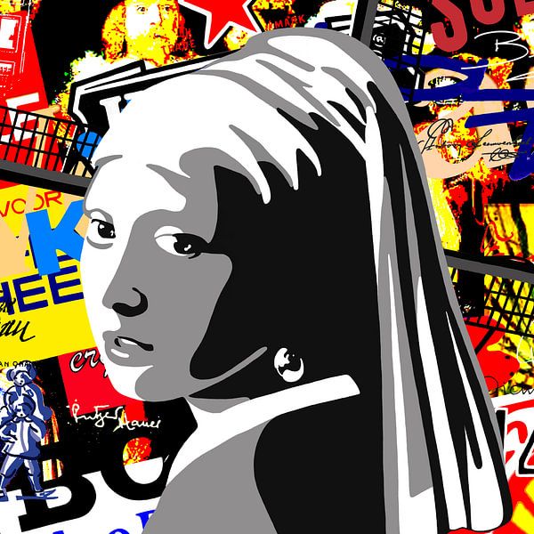 Made in Holland - 'Girl with a pearl' von Jole Art