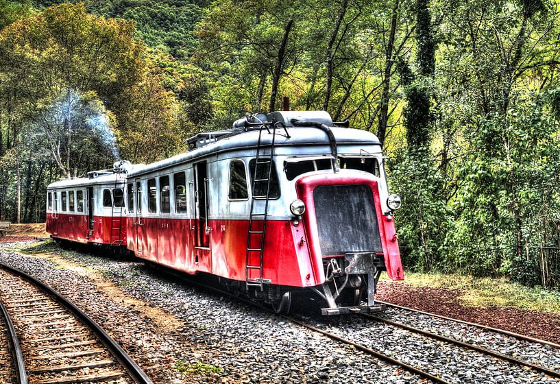 Old train in France by RJH van de Kimmenade