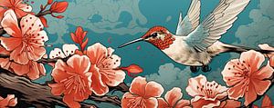Kolibrie | Kolibrie Schilderij van Blikvanger Schilderijen
