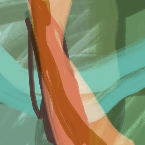 Kleurrijke moderne abstracte kunst in neon- en pastelkleuren nr. 3