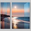 Strand und Meer triptychon-02 von Rautenberg Digital Art Maritim