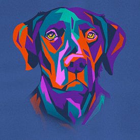 Labrador pop art by Sahruddin Said