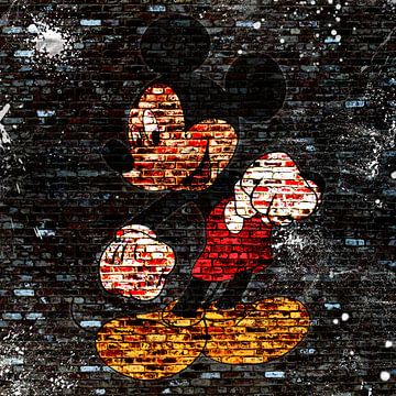 Mickey Graffiti von Rene Ladenius Digital Art