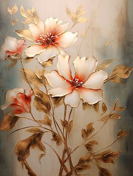 Bloemen en goud van Bert Nijholt