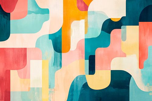 Abstracte kleurencompositie