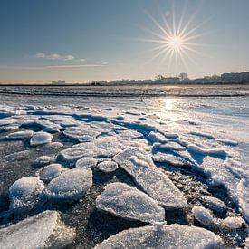 Eis am Strand in Stein, Ostsee (D) von Marco de Jong