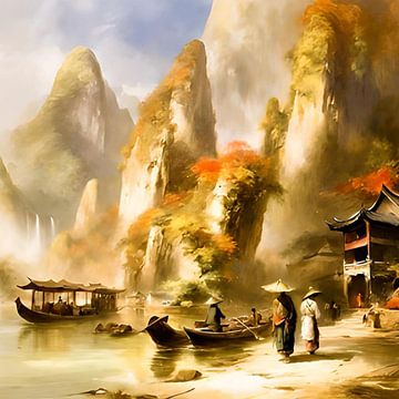 Fluss Li in Yangshou von Gert-Jan Siesling