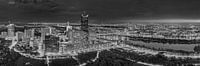 Vienna with a view of the Donaucity in black and white. by Manfred Voss, Schwarz-weiss Fotografie thumbnail