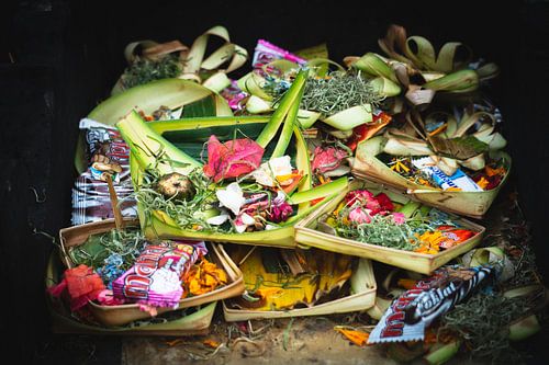 Offrandes balinaises - Canang Sari à Bali | Photographie de voyage en Indonésie