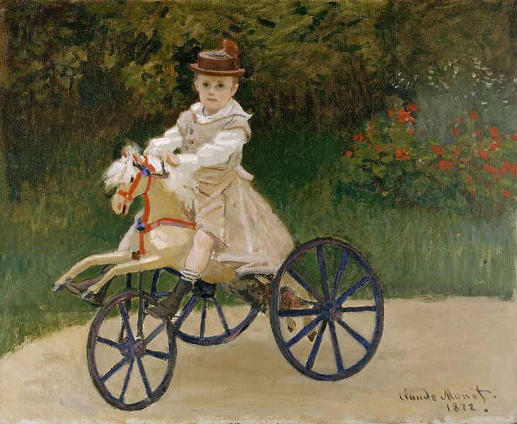 Jean Monet (1867-1913) op Zijn Paard van de Hobby, Claude Monet van Meesterlijcke Meesters
