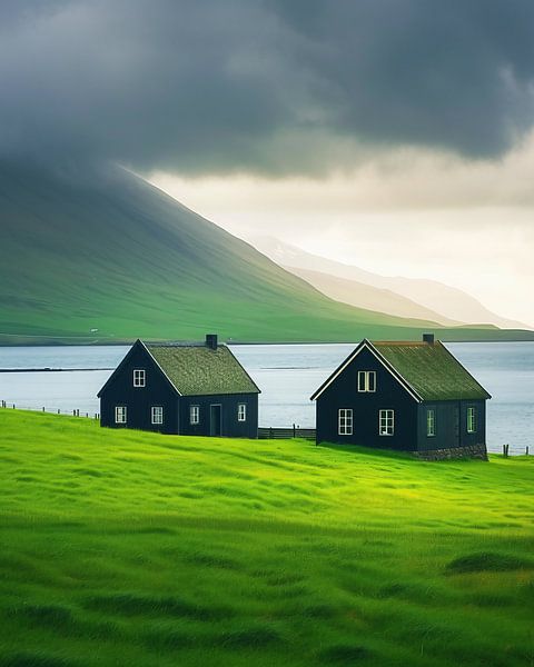 Färöer von fernlichtsicht