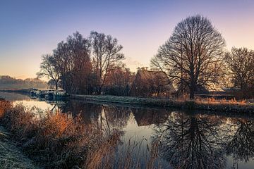 Spiegel reflectie langs de oostdijk