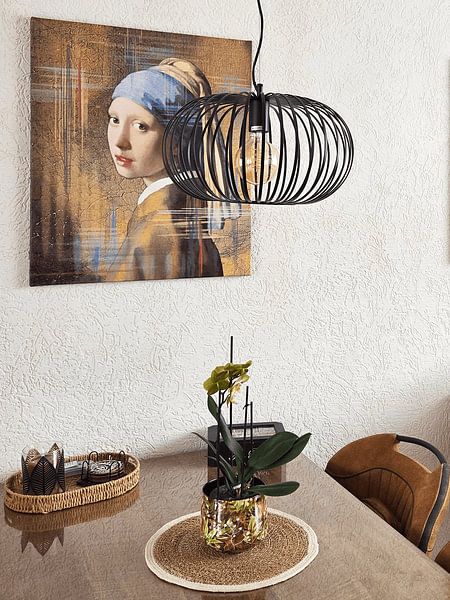 Customer photo: Girl with a Pearl Earring  - Johannes Vermeer by Lia Morcus, on canvas