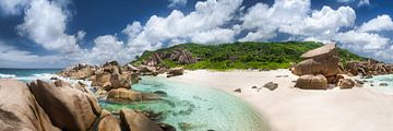Lonely beach in Seychelles