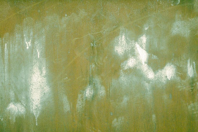 Metaal oppervlaktepatroon decor in groen abstract van Dieter Walther