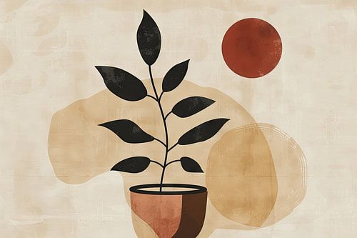 Abstracte plantenkunst
