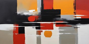 Peinture de carrés abstraits