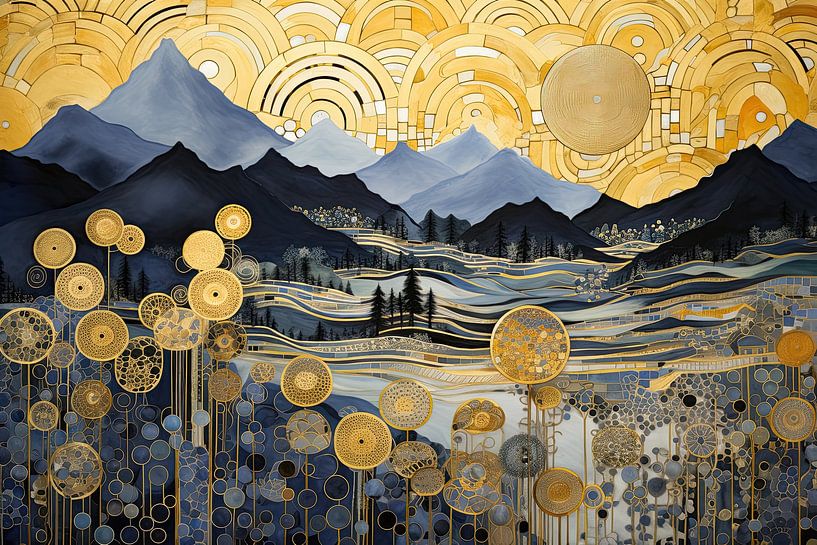 Abstrakte Berglandschaft von Imagine