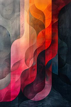 Abstract Kleurrijk Geometrische Vormen van Art & Soul Creations