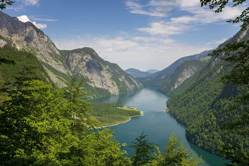 View of Königsee with Bartholomä by Dieter Meyrl