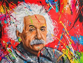 Albert Einstein von Happy Paintings / Renata Rolefes