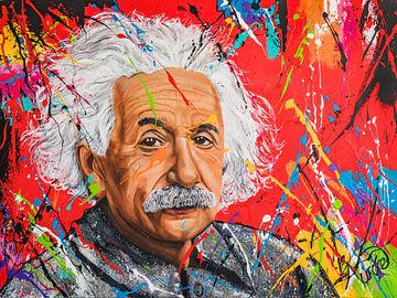 Albert Einstein van Happy Paintings