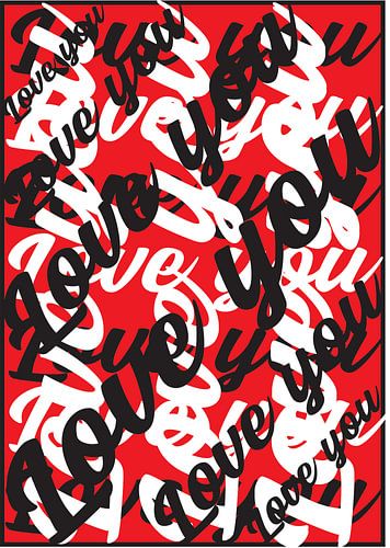 liefde kunstwerk rood