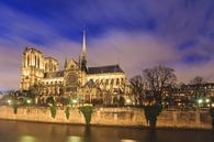 Heure bleue Notre-Dame Paris sur la Seine par Dennis van de Water Aperçu