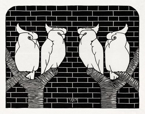 Samuel Jessurun de Mesquita, Vier kroonkaketoes (1912)