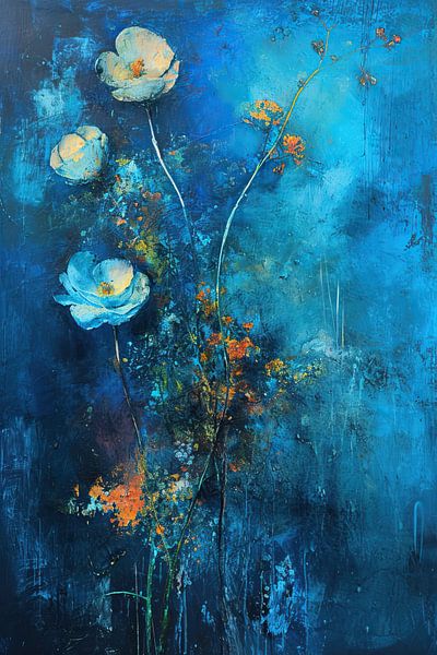 Bloom | Floral Abstract par Peintures accrocheuses