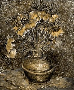Keizerlijke kronen in een koperen vaas Vincent van Gogh in modern jasje nr. 1
