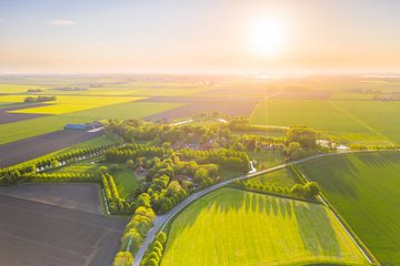 Sunset over Oudeschans by Droninger