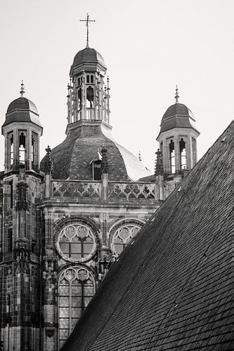 Een close-up van het heilige dak van de Sint-Jan i Den Bosch