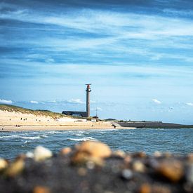 Westkapelle strand, radartoren  van Marije de Pagter