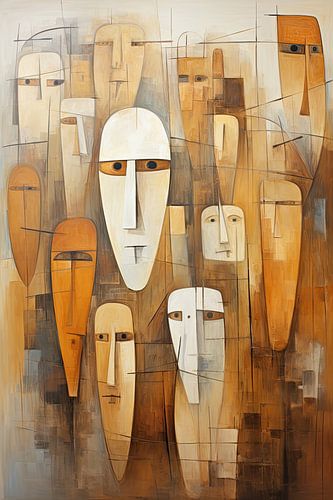 Visages abstraits