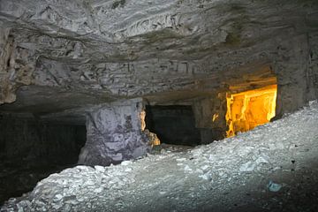 grotten van Zedekiah. De steengroeve van koning Salomo, waar steen werd gedolven voor de eerste en t