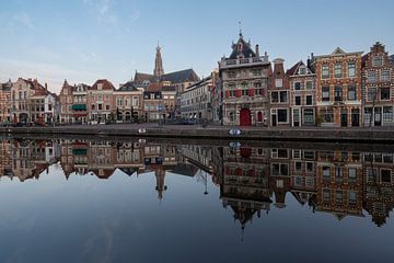 The Spaarne promenade in Haarlem by Manuuu