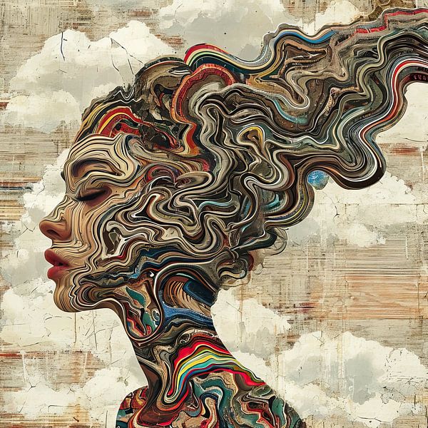 Colourful Dreams | Modern Portrait by Art Whims