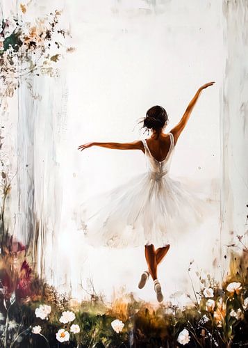Balletdanseres aquarel schilderij #danseres