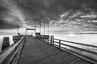 Leuchtender Himmel über der Ostsee bei Scharbeutz