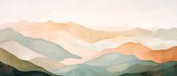 Berglandschaft Abstrakt von Poster Art Shop Miniaturansicht